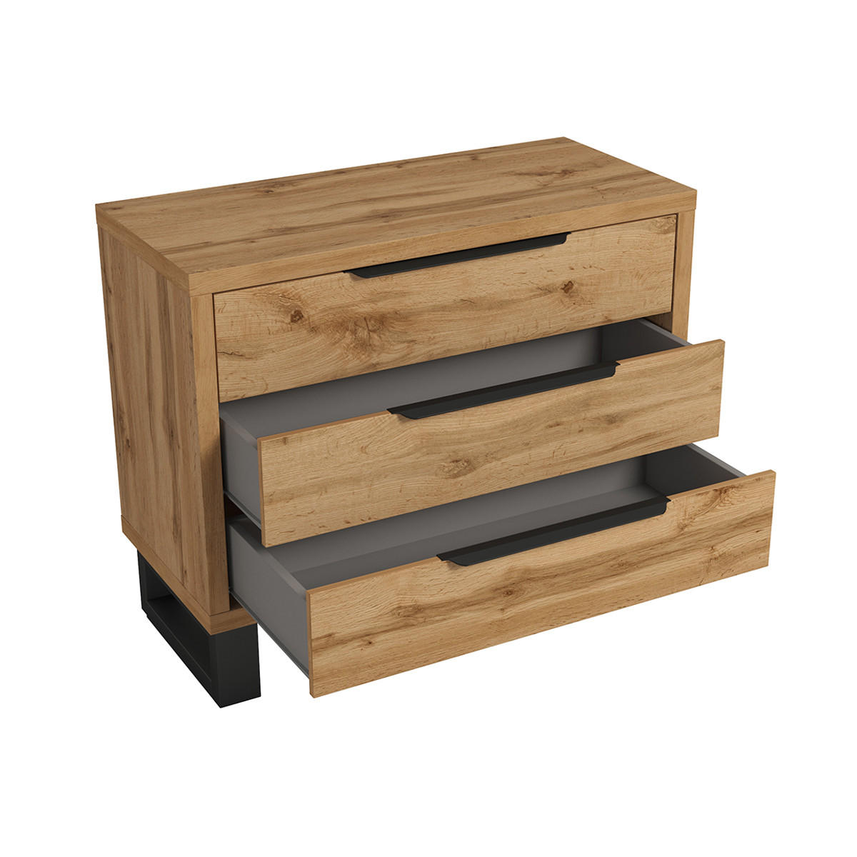 KOMMODE Eden Holz - Braun, Holzwerkstoff (99.3/82.7/45cm) - Petits-meubles