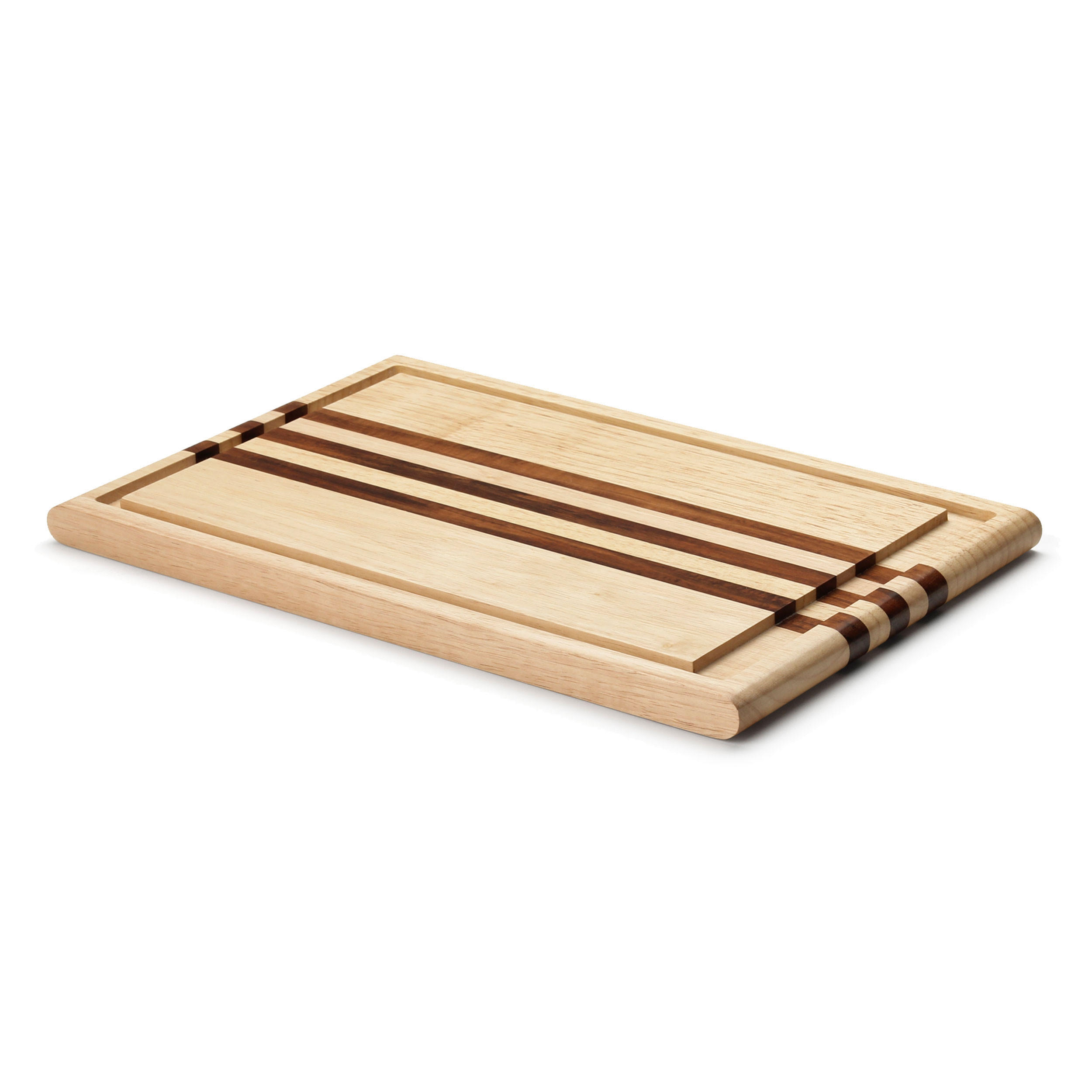 TRANCHIERBRETT mit Streifen, Holz, 37 x 25 cm - Braun, Holz (37/25cm) - Continenta