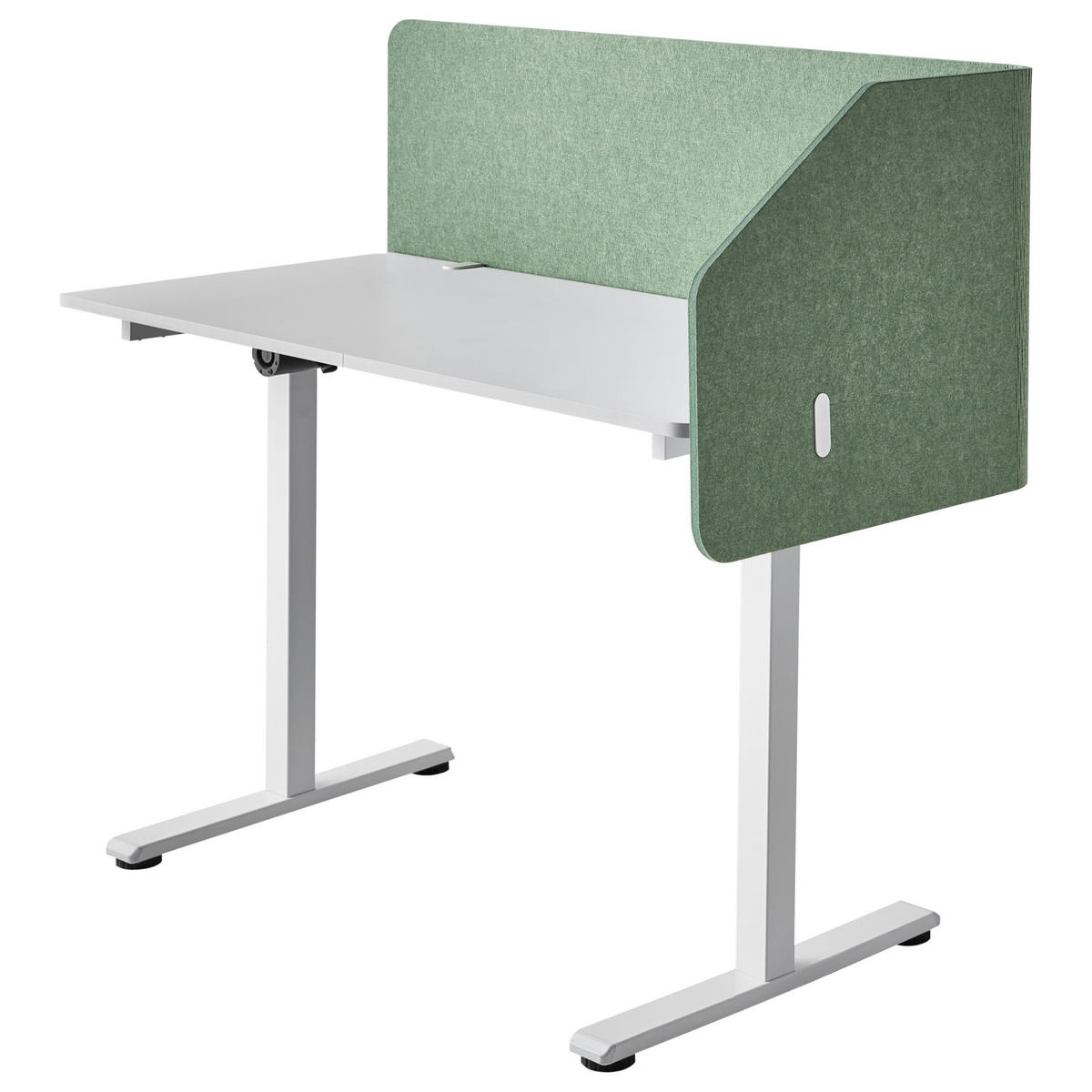 DĚLICÍ STĚNA NA STŮL 120/50 cm Světle zelená Foldy - světle zelená, plast (120/50/1cm) - Beliani