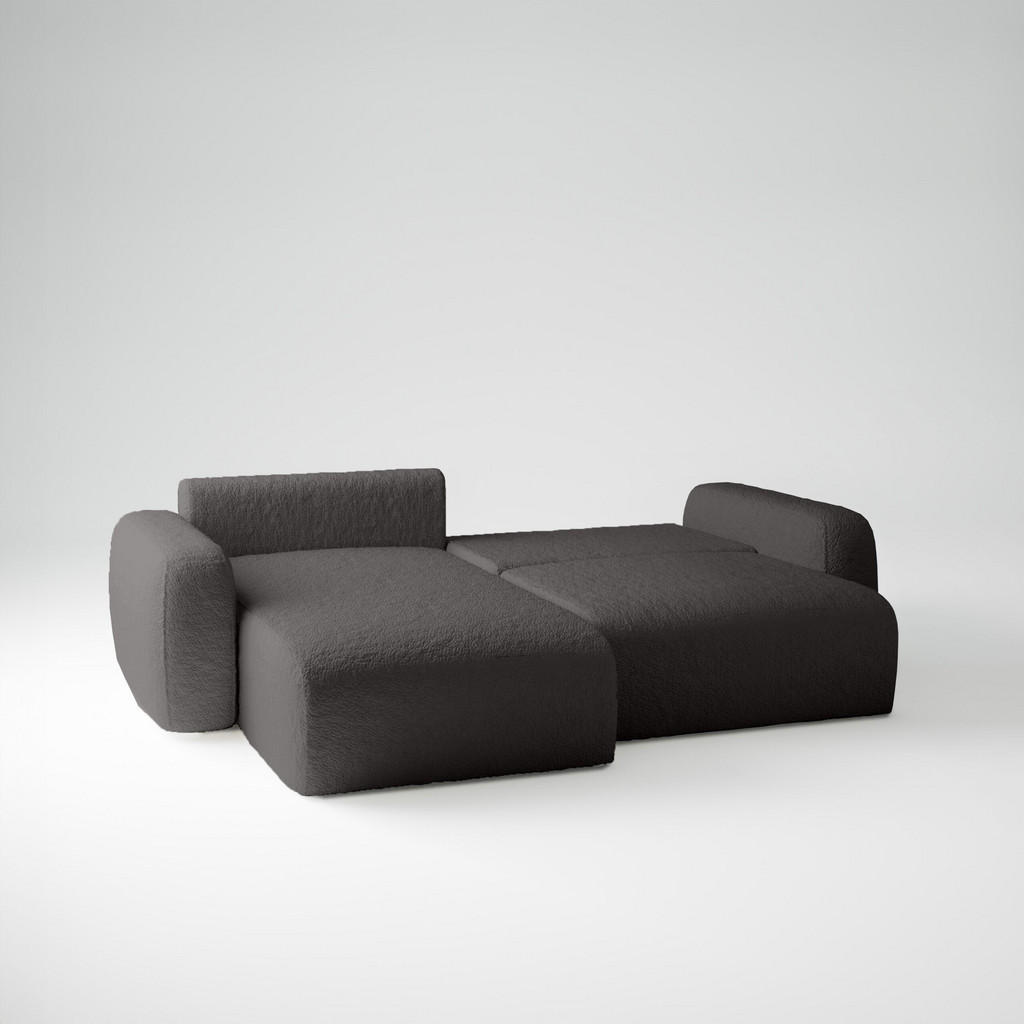 Thumbnail - Fedve Ecksofa, Anthrazit, Textil, L-Form, 257x148 cm, Wohnzimmer, Sofas & Couches, Wohnlandschaften, Ecksofas
