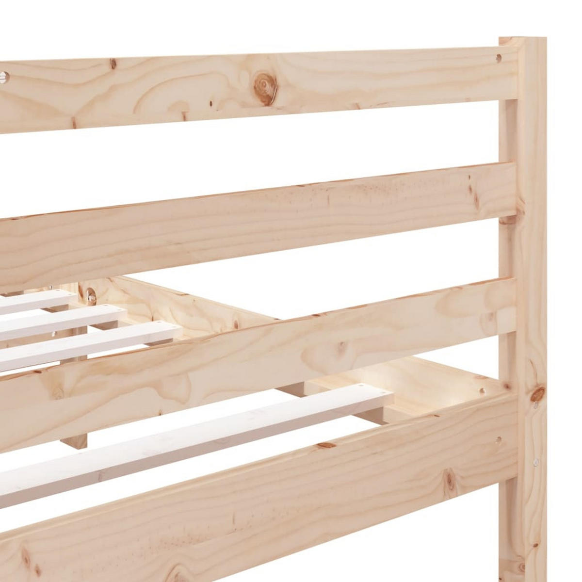 BETT Kent 146/195.5 cm - Braun, Holz (140/190cm) - Nettlife