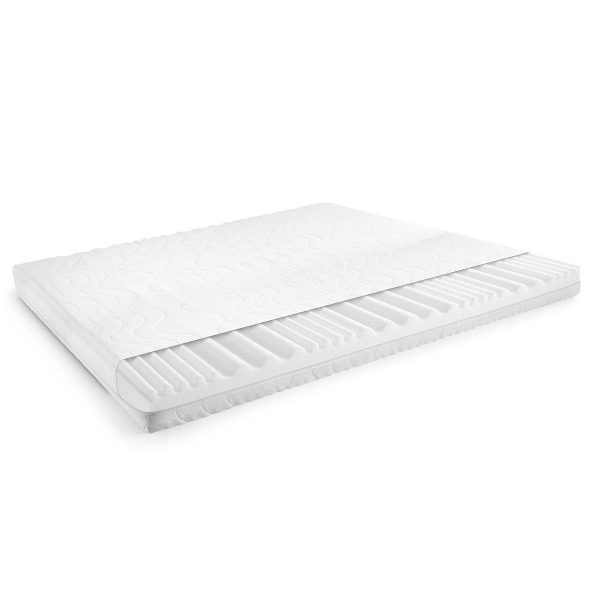 KALTSCHAUMMATRATZE Premium 200x200 cm - Weiß, Textil (200/200cm) - CloudComfort