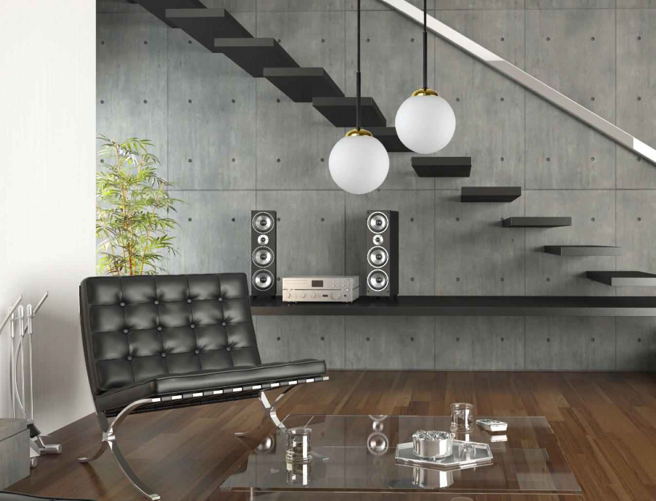 PENDELLEUCHTE Milano Glas - Goldfarben/Schwarz, Glas/Metall (30/30/90cm) - kiki design