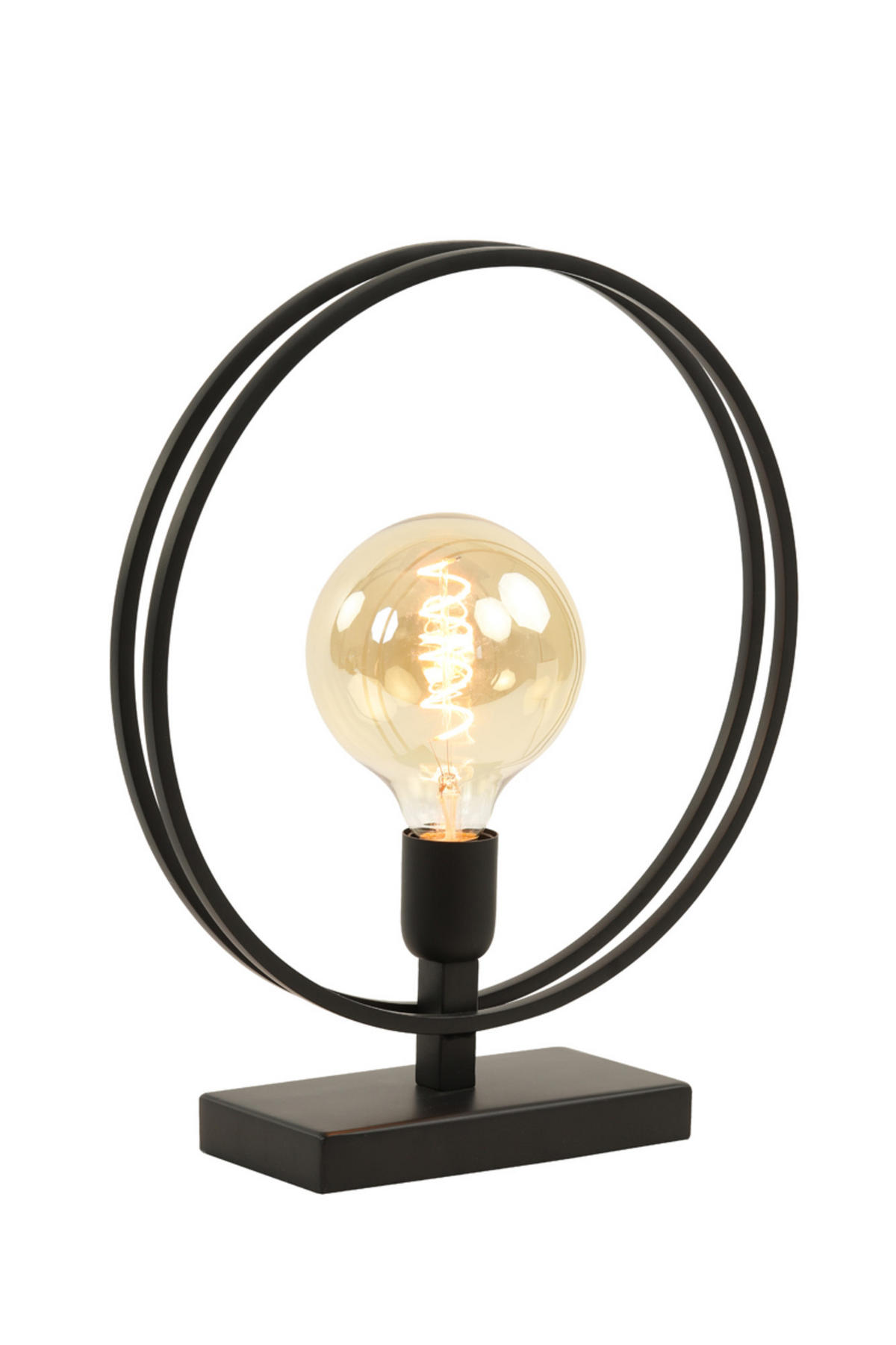 TISCHLAMPE Rudra Schwarz Ø35/40 cm - Schwarz, Metall (35/10/40cm) - Light & Living