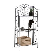 STANDREGAL Remus schwarz - Schwarz, Metall (58/118/33cm) - TPFGarden