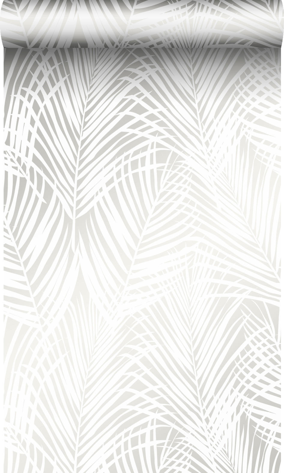 TAPETE Palmenblätter 53 cm x 10.05 m - Weiß, Papier (53/1000cm) - Origin Wallcoverings