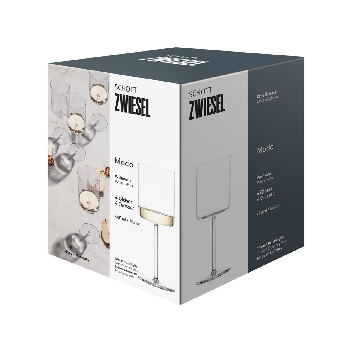 WEISSWEINGLÄSER Modo transparent 400 ml 4er Set - Transparent, Glas (0.4L) - Schott Zwiesel