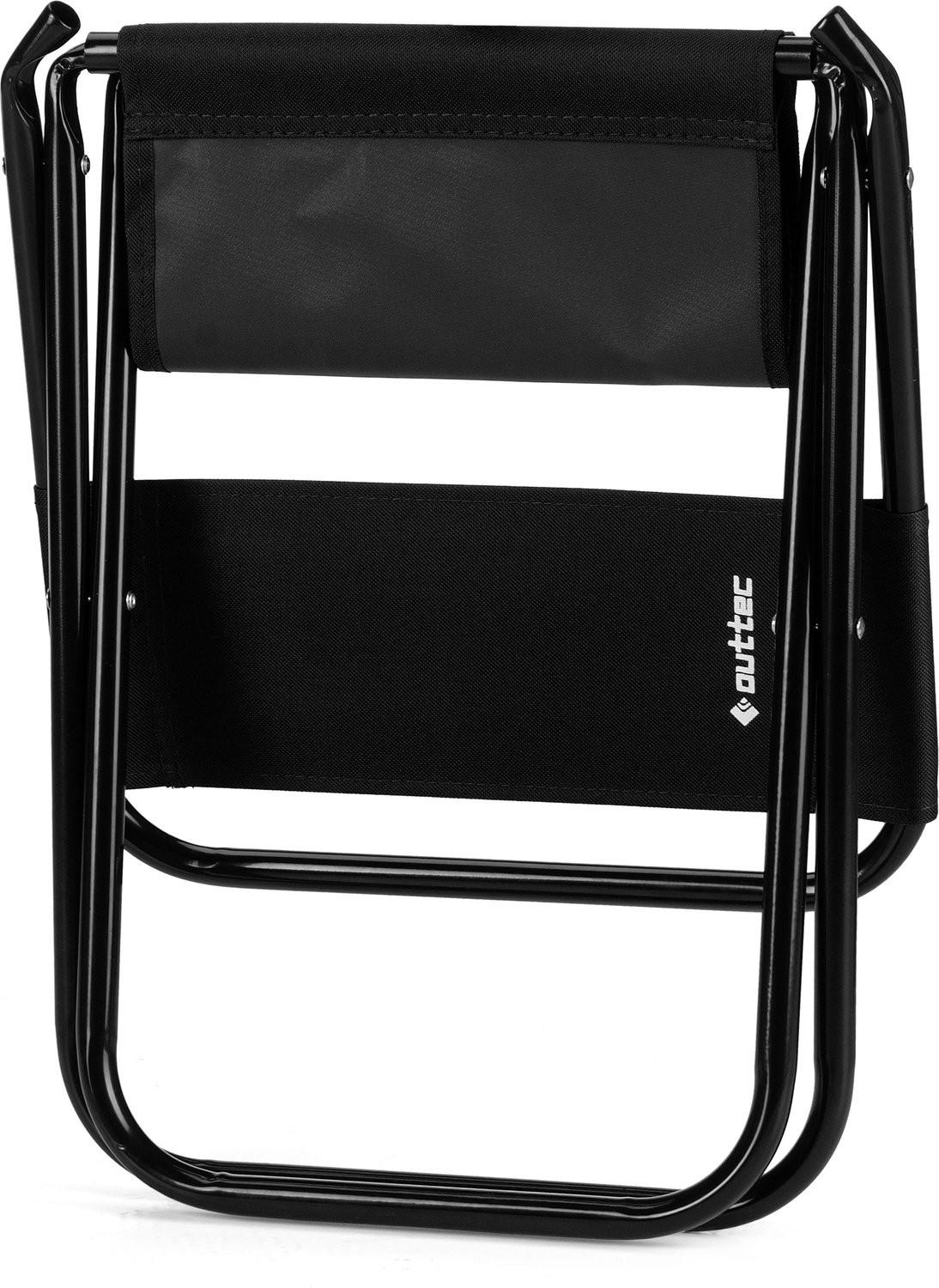 KLAPPSTUHL bis 100 kg - Schwarz, Textil/Metall (35/58/35cm) - Outtec