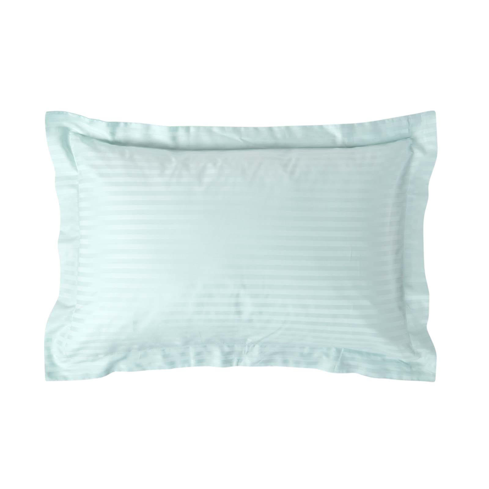 KISSENBEZUG Damast mit Stehsaum, Fadendichte 330 - Blau, Textil (48/74cm) - Homescapes