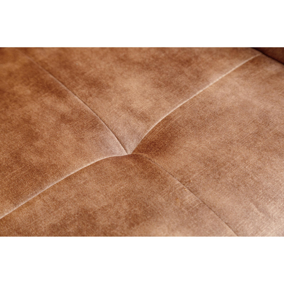 STUHL EUPHORIA Samt Rost Braun, Schwarz - Braun, Textil (58/82/60cm) - riess-ambiente