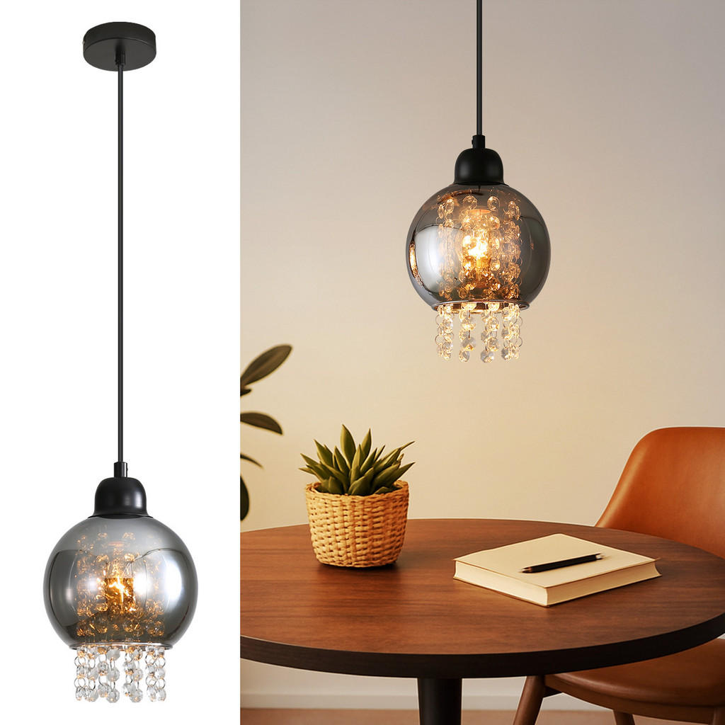 Thumbnail - Nettlife Hängeleuchte, Schwarz, Metall, 10x175x10 cm, Lampen & Leuchten, Innenbeleuchtung, Hängelampen, Pendelleuchten