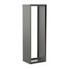 BRENNHOLZREGAL Wooker high Kaminholzregal Holzlagersystem Schwarz 49 x 149 cm - Schwarz, Metall (49/149/149cm) - Alberts