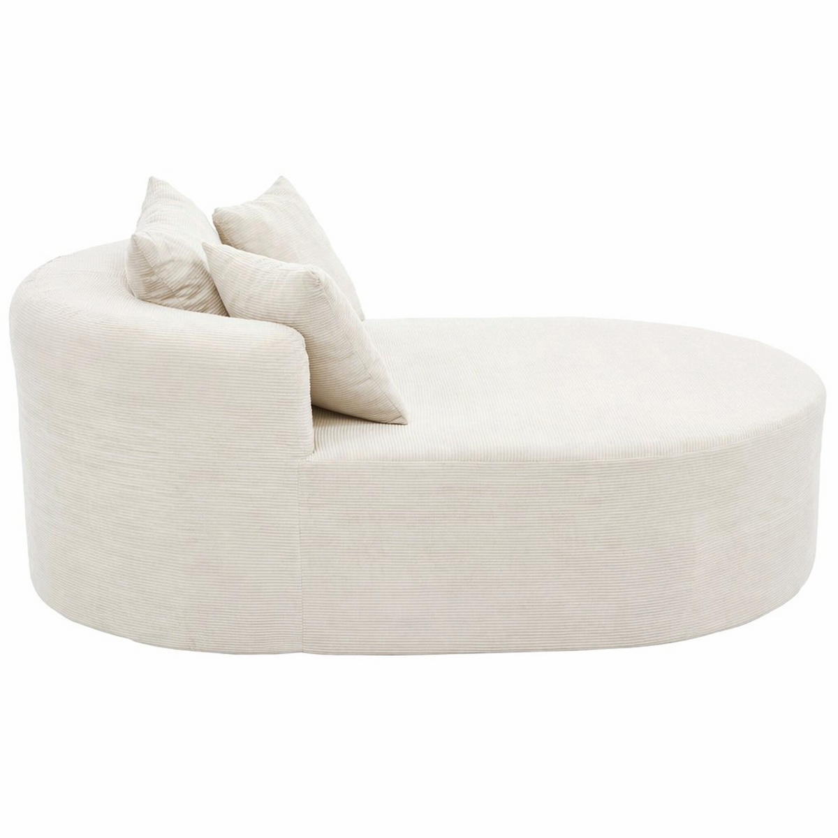 XXL-SESSEL montagefrei mit 122 cm Sitztiefe, DE-42520, Hellbeige - Beige, Textil (170/83/112.5cm) - ComfortXL
