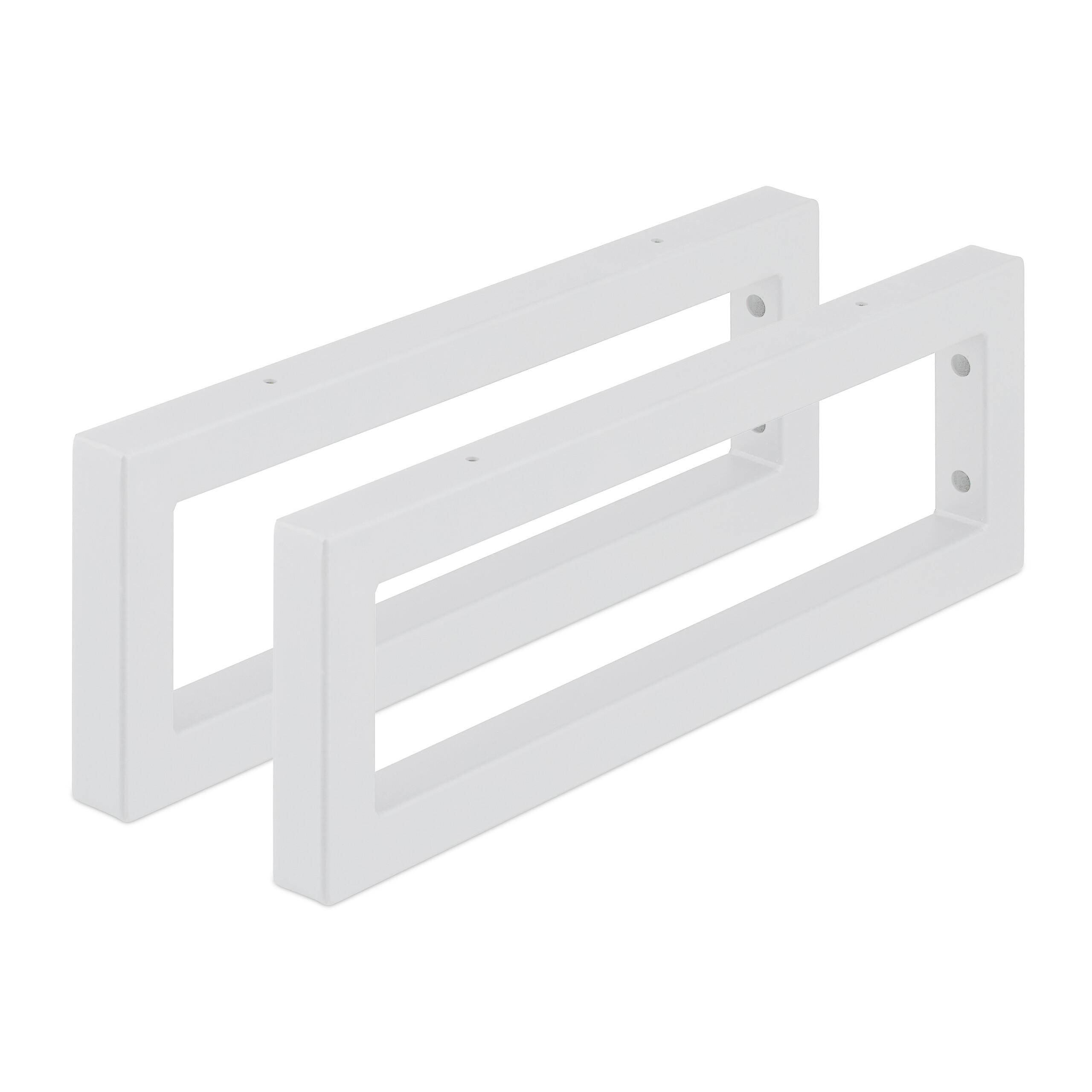Relaxdays Wandkonsole Weiß 3x15x45 cm