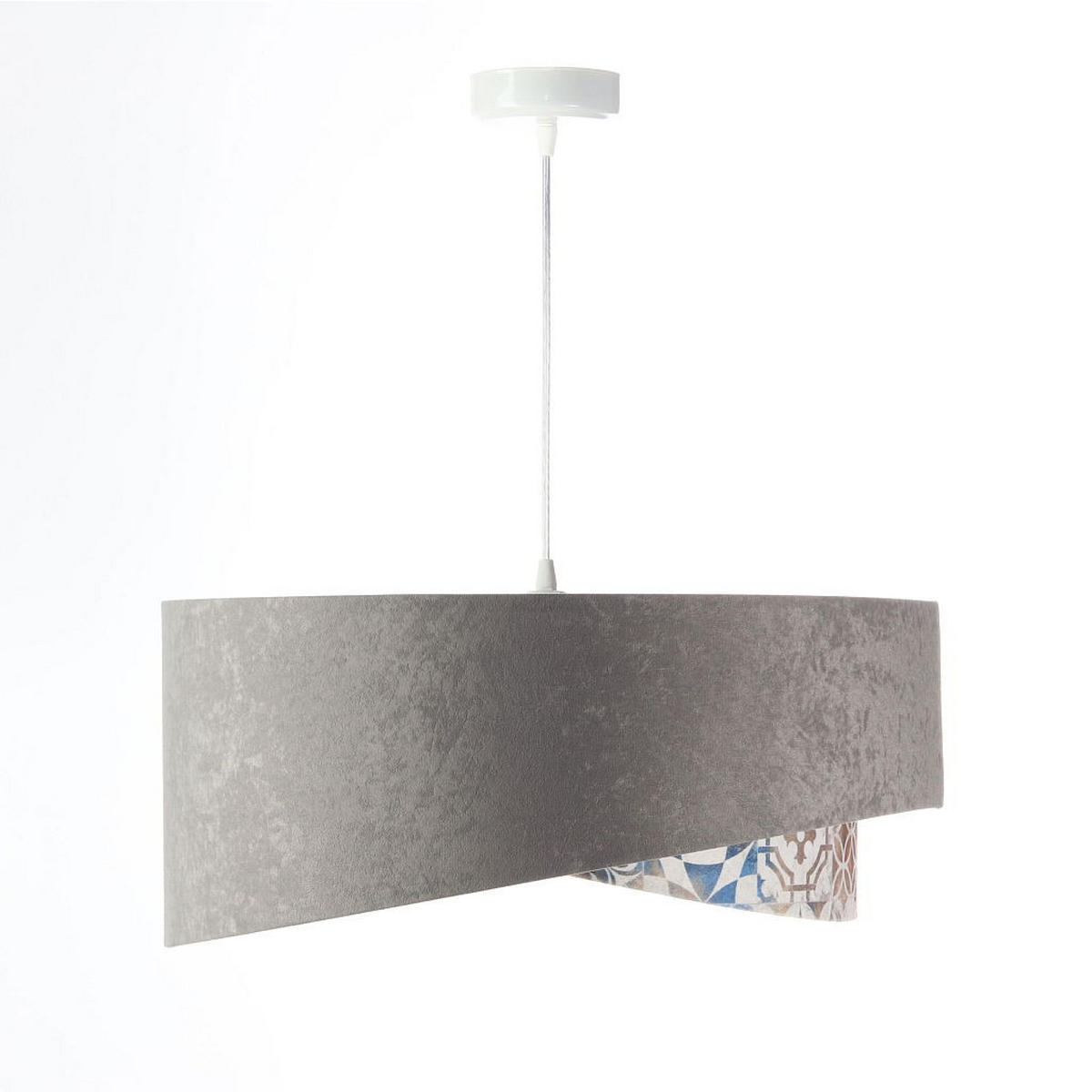 HÄNGELEUCHTE Grau 50/23 cm - Beige, Kunststoff (50/1/23cm) - ONZENO