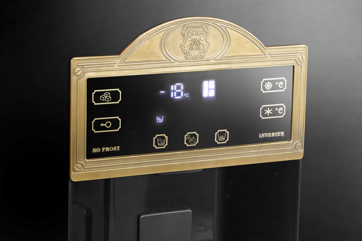 KÜHLSCHRANK KS 90300 AD, Schwarz, 91 cm breit, 538 L, NoFrost, 183 cm - Schwarz, Metall (91.1/183/69.3cm) - Kaiser Küchengeräte