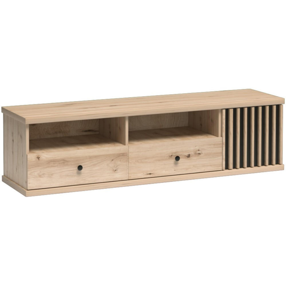 Beautysofa Lowboard Eiche Artisan 161x43x41 cm