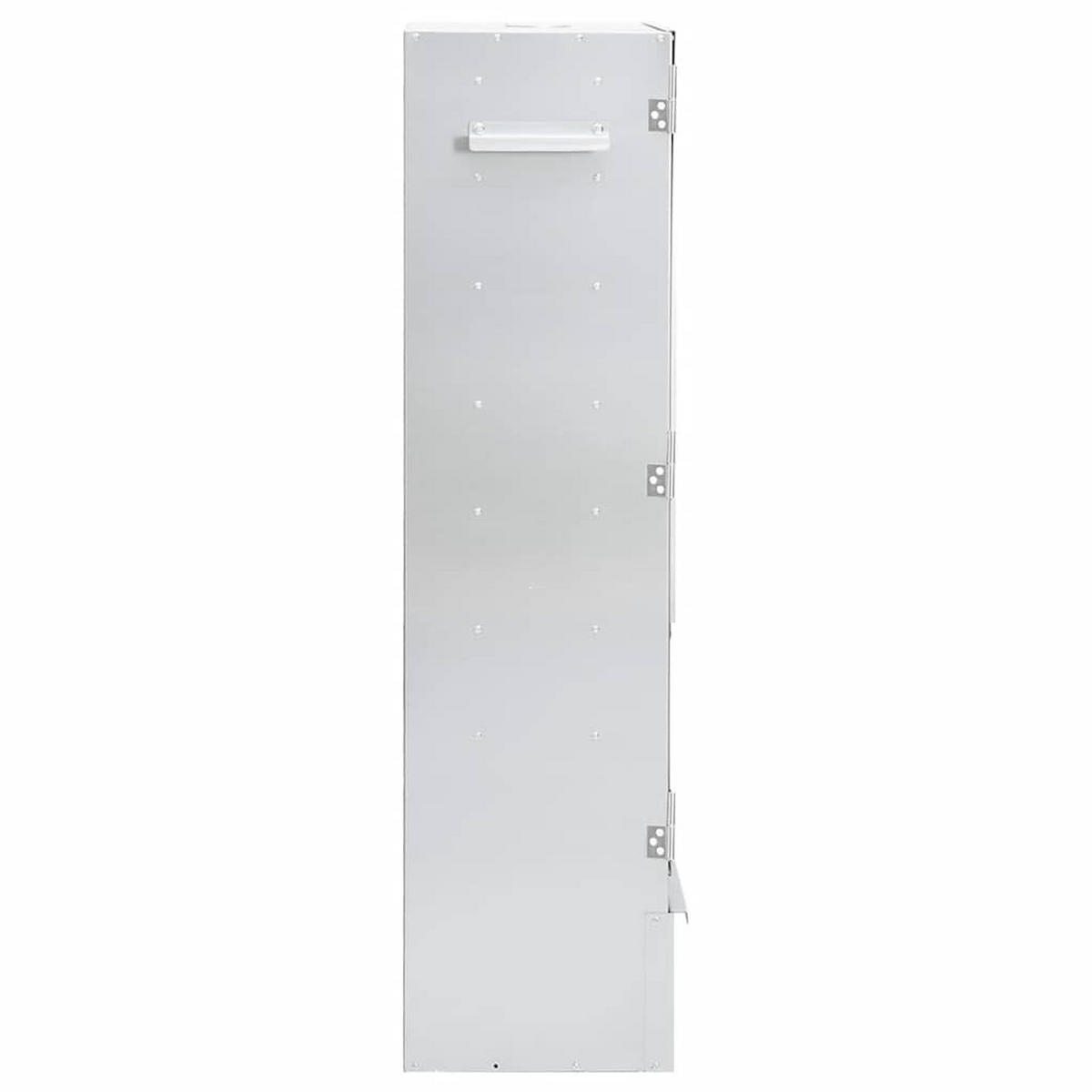 RÄUCHEROFEN Mit Holzspänen 44,5/29/110 Cm Verzinkter Stahl - Braun, Metall (29/110/44.5cm) - vidaXL