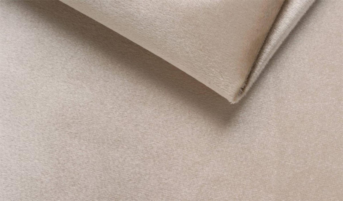 CHESTERFIELD-SOFA 3-Sitzer Vertex Beige Samt - Beige/Goldfarben, Holz/Textil (225/75/100cm) - S-Style Möbel