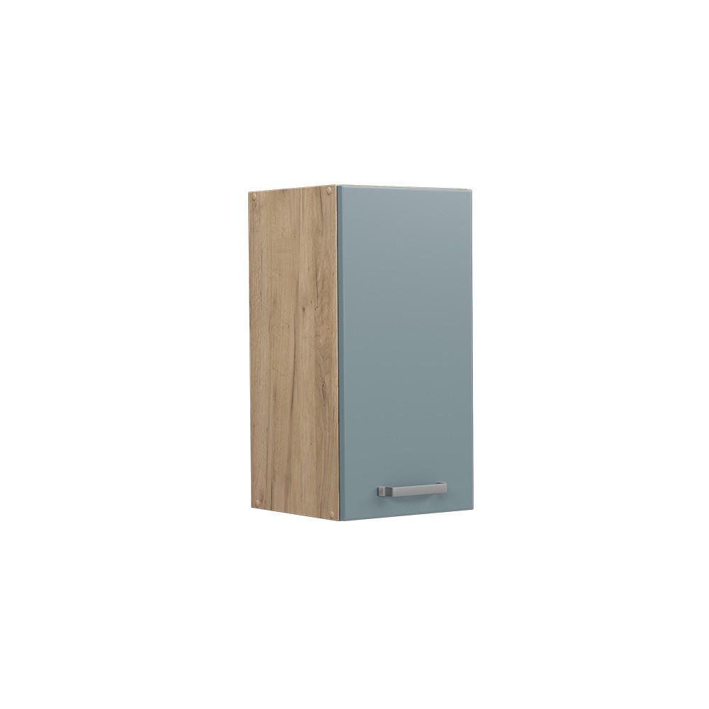 HÄNGESCHRANK R-Line Blau-Grau 30 cm - Honigeiche/Eiche Wotan, Holzwerkstoff (30/60/31cm) - Vicco
