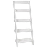 BÜCHERREGAL 5 Fächer Mobile Trio - Weiß, Holzwerkstoff (64/166/36cm) - Beliani