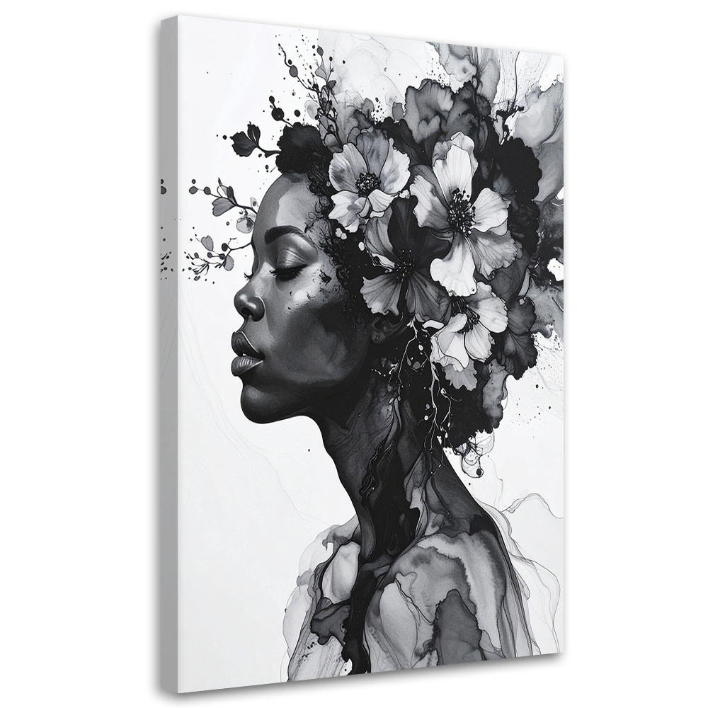 Feeby Wandbild, Schwarz 80x120 cm