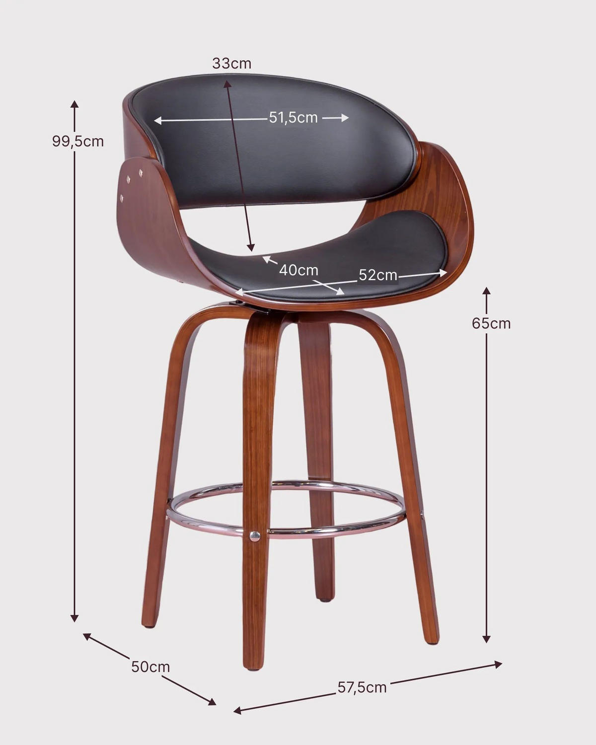 HOCKER Holz Schwarz - Schwarz, Holz (58/100/50cm) - Nest Dream