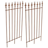 RANKGITTER 2er Set Metall antik braun - Braun, Metall (50/100/0.7cm) - CLP