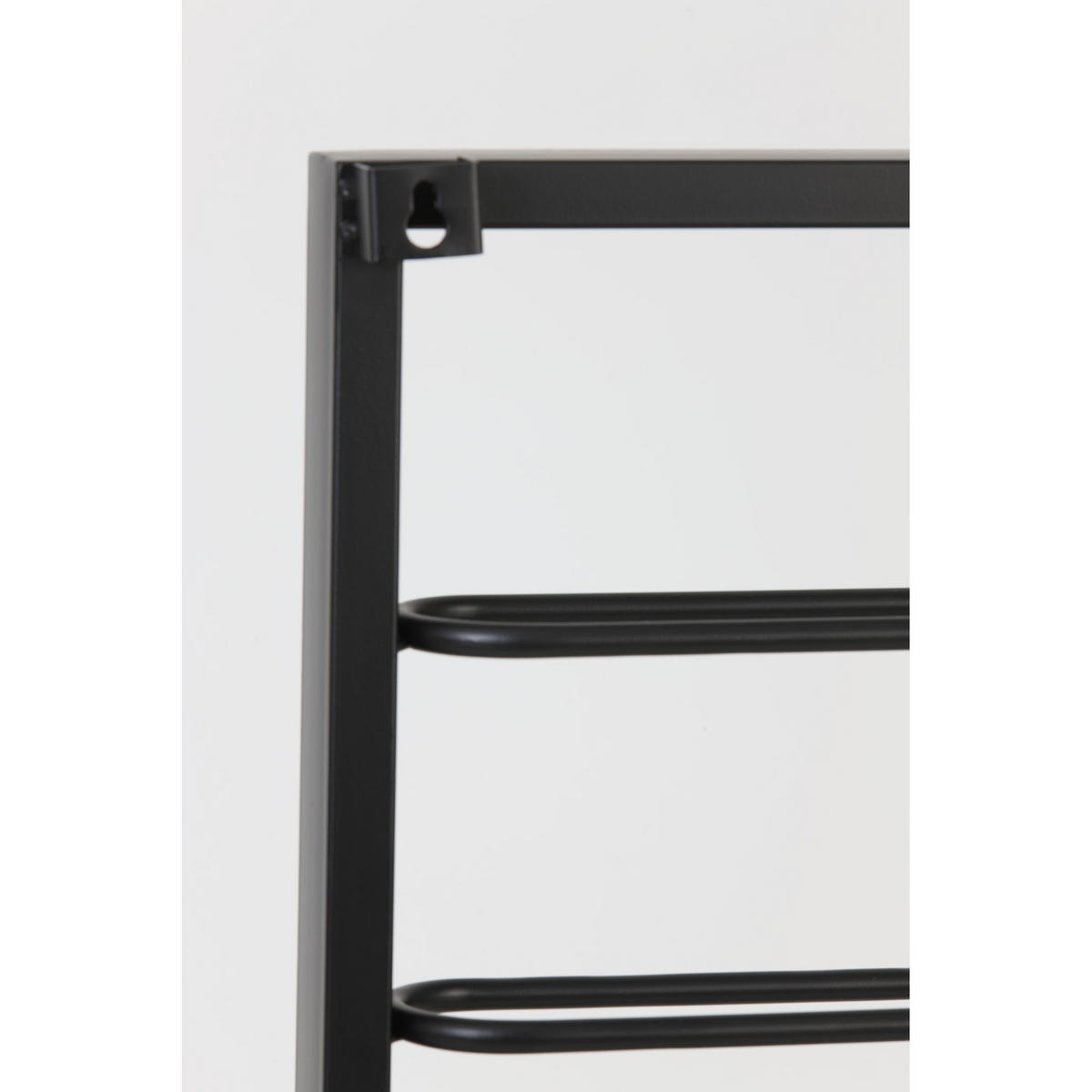WEINREGAL Amore Schwarz 42/7/60 cm - Schwarz, Metall (7/60/42cm) - Light & Living