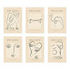 POSTER Set Mit 6 Illustrationen Von Pablo Picasso Liebe A3 Rahmenlos - Klar, Papier (29/3cm) - Nacnic