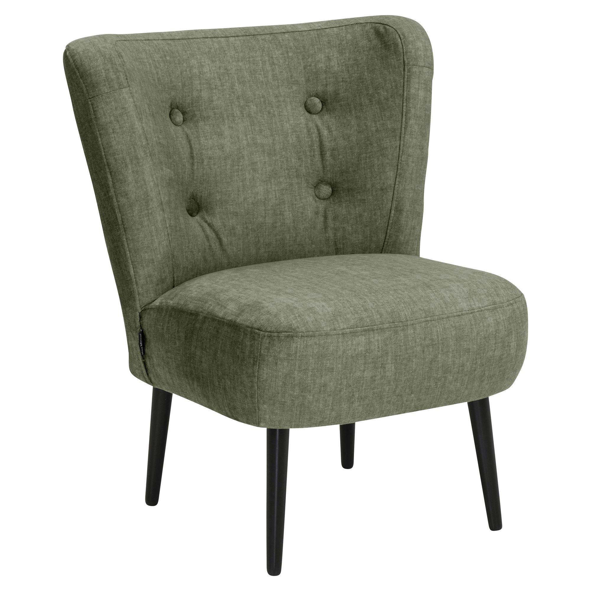 POLSTERSESSEL Kassi Samtvelours dunkelgrün - Dunkelgrün, Kunststoff (68/80/69cm) - 58aufmkessel