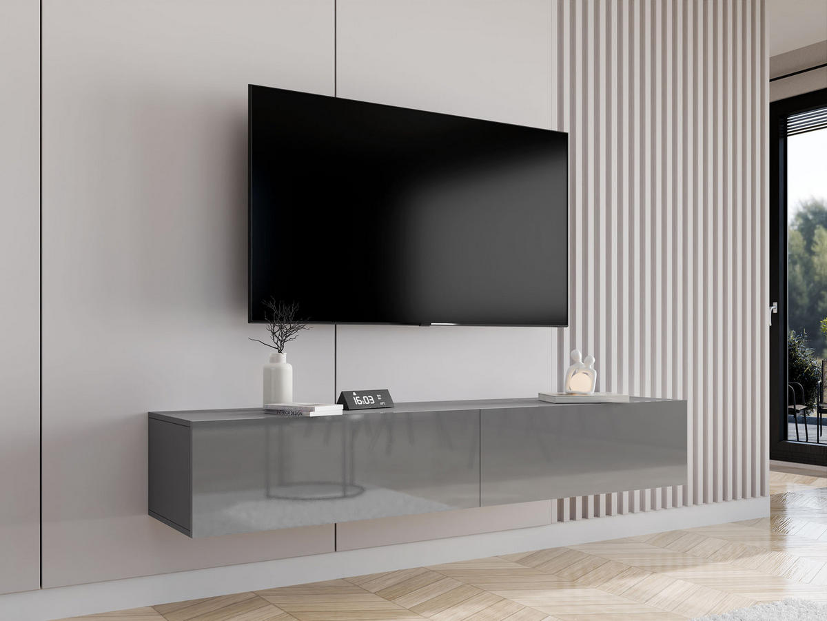 TV-LOWBOARD Vigo 180 - Grau, Holzwerkstoff (180/30/40cm) - MIRJAN24