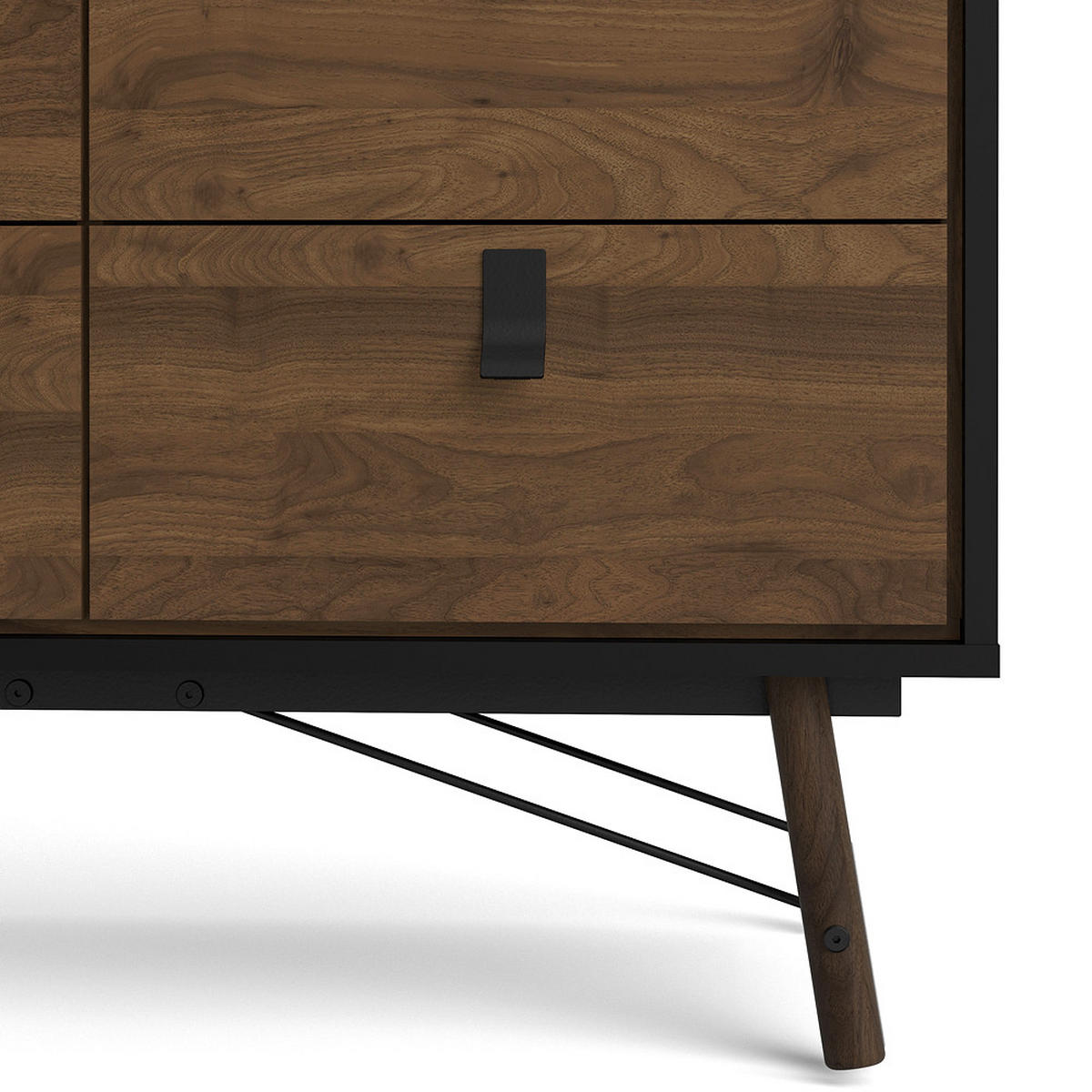 KOMMODE Schwarz - Schwarz, Holzwerkstoff (102/95/40cm) - ebuy24