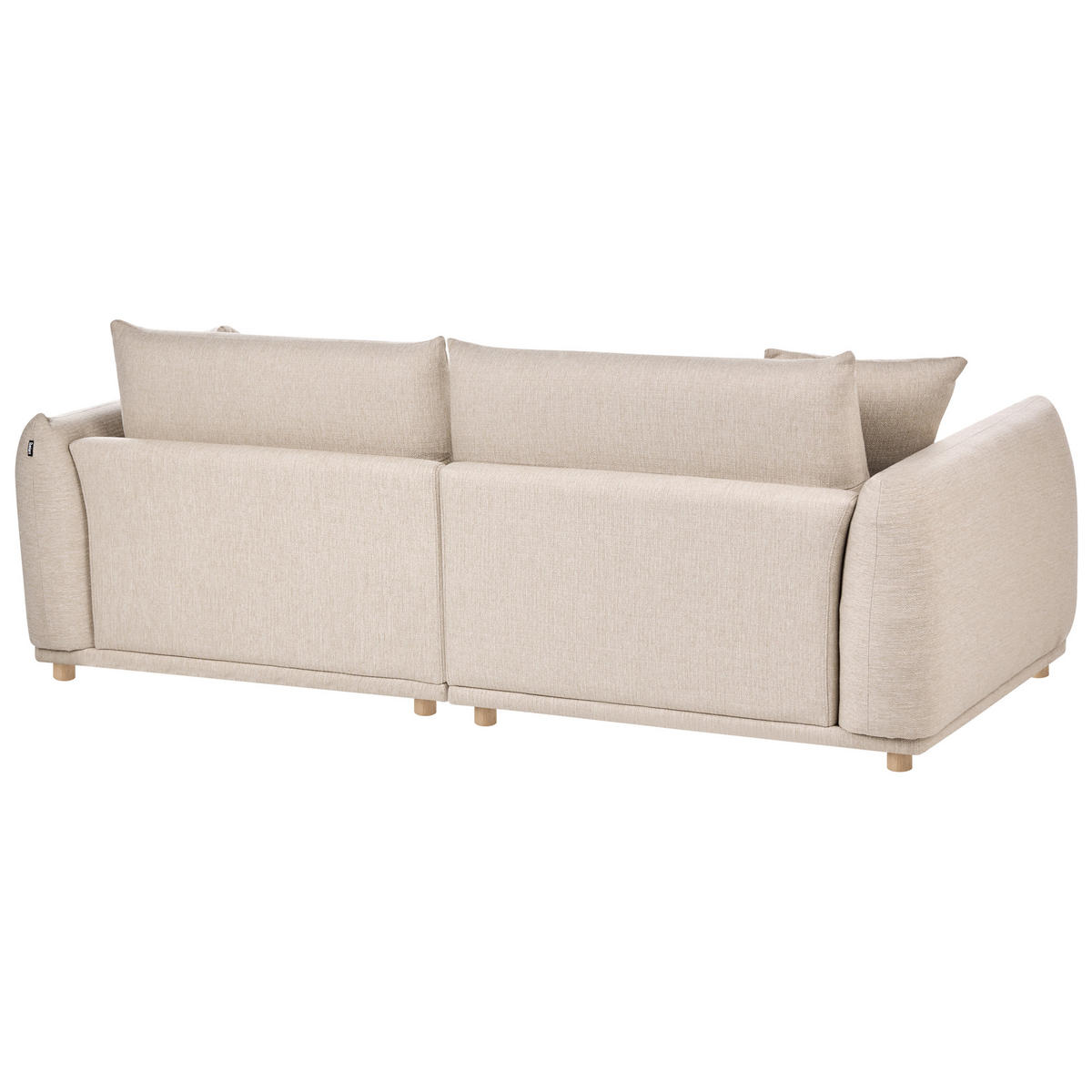 POHOVKA 3-místná Látka Béžová Jubek - béžová, textil (214/81/104cm) - Beliani