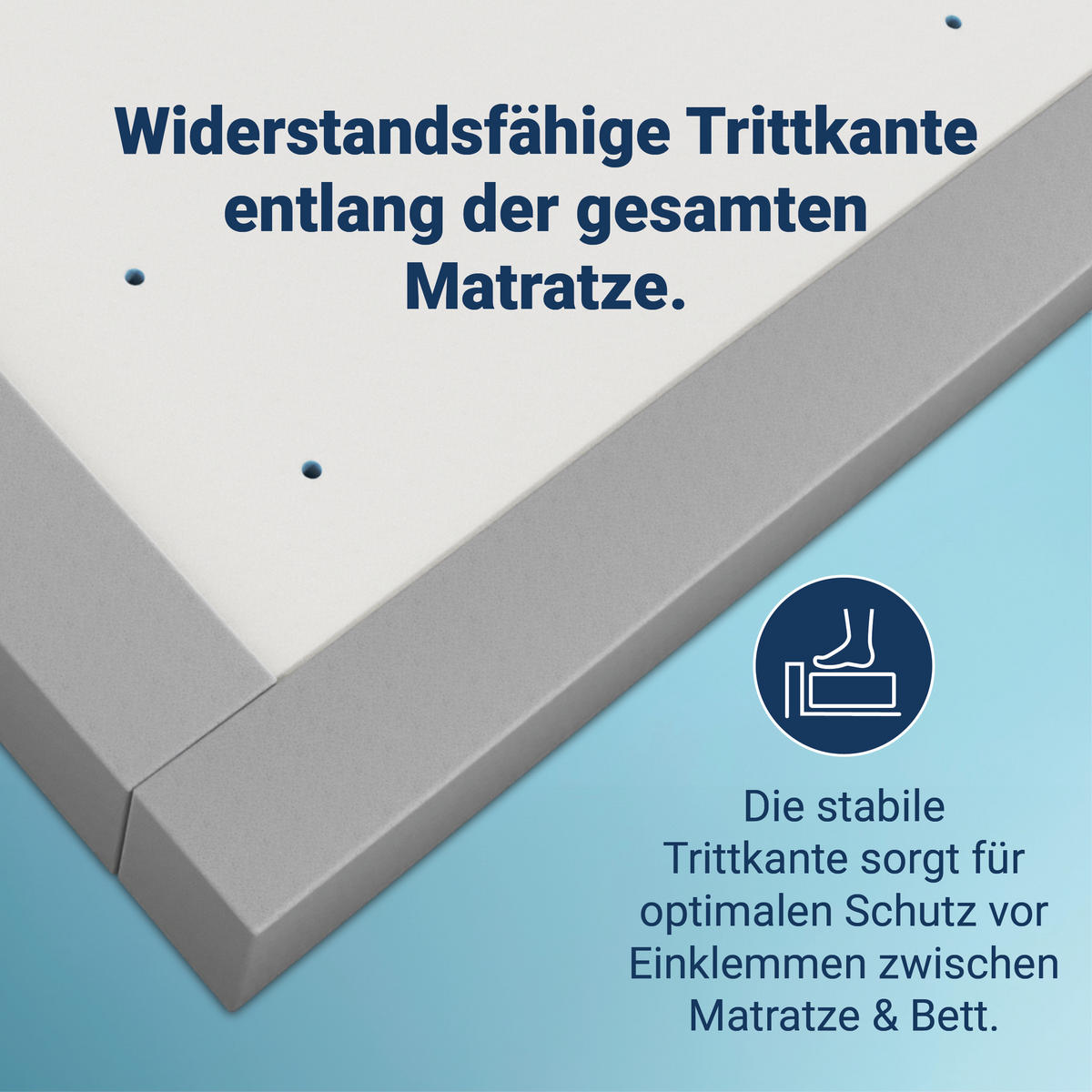 BABYMATRATZE Junior-Duo, mit Trittkante, Größe: 70x160 - Weiß, Textil (70/160cm) - Betten-ABC