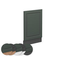 FRONTBLENDE Fame-Line Grün-Gold Landhaus 45 cm, AP Eiche - Anthrazit/Grün, Holzwerkstoff (45/67.4/1.6cm) - Vicco