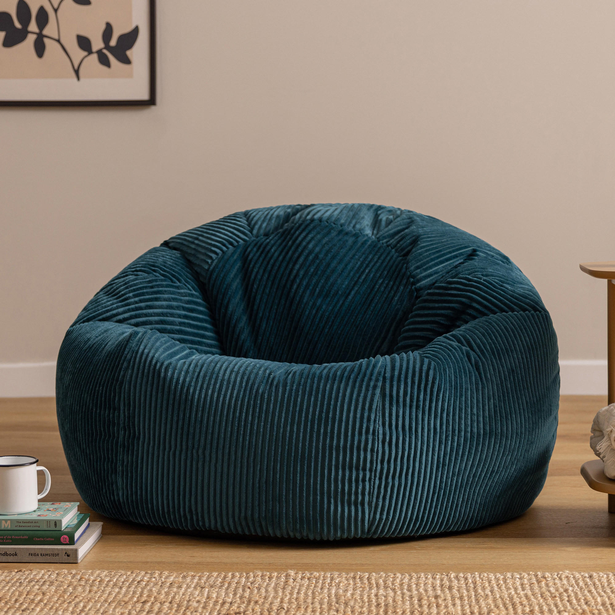 SITZSACK Cord Dalton XXL - Dunkelgrün, Textil (92/52/92cm) - icon