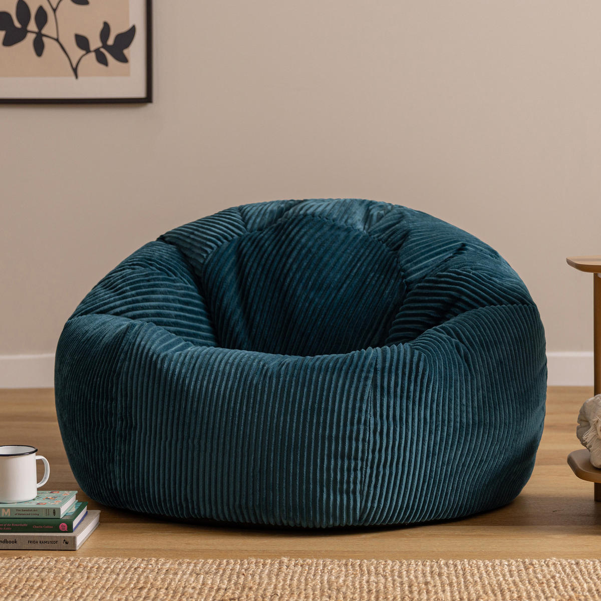 SITZSACK Cord Dalton XXL - Dunkelgrün, Textil (92/52/92cm) - icon