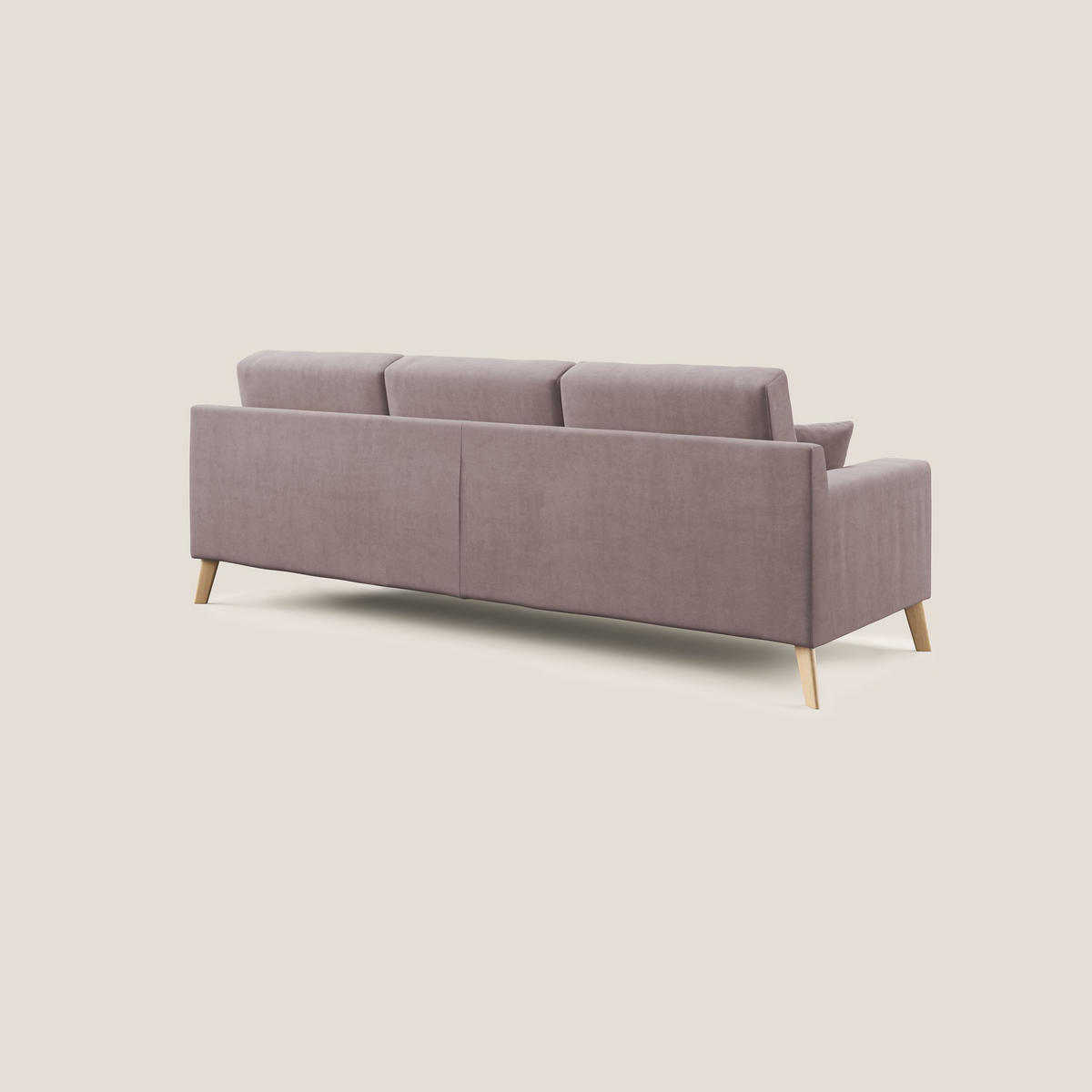 ECKSOFA Danish - Rosa, Textil (237/91cm) - Divani.store