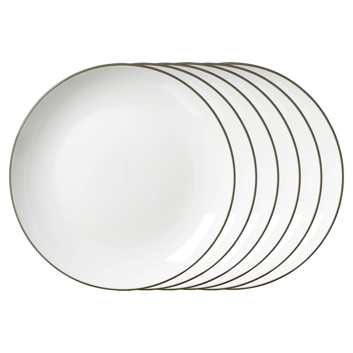 DESSERTTELLER Adela grau ø 20,5 cm 6er Set - Grau, Keramik (20.5cm) - Ritzenhoff Breker