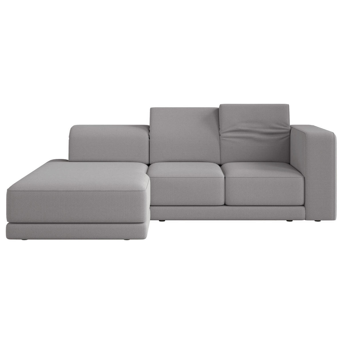 ECKSOFA Novals L-Form, 4-Sitzer, links 278 cm - Schwarz/Grau, Holz/Kunststoff (278/168cm) - Selsey