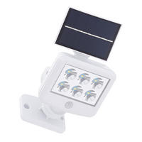 LED AUSSENLEUCHTE Solar Weiß - Weiß, Kunststoff (12.8/10/11cm) - Briloner