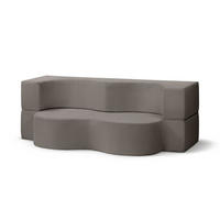 SOFA Kamelia Dunkelbraun - Dunkelbraun, Textil (200/70/100cm) - Pillovely