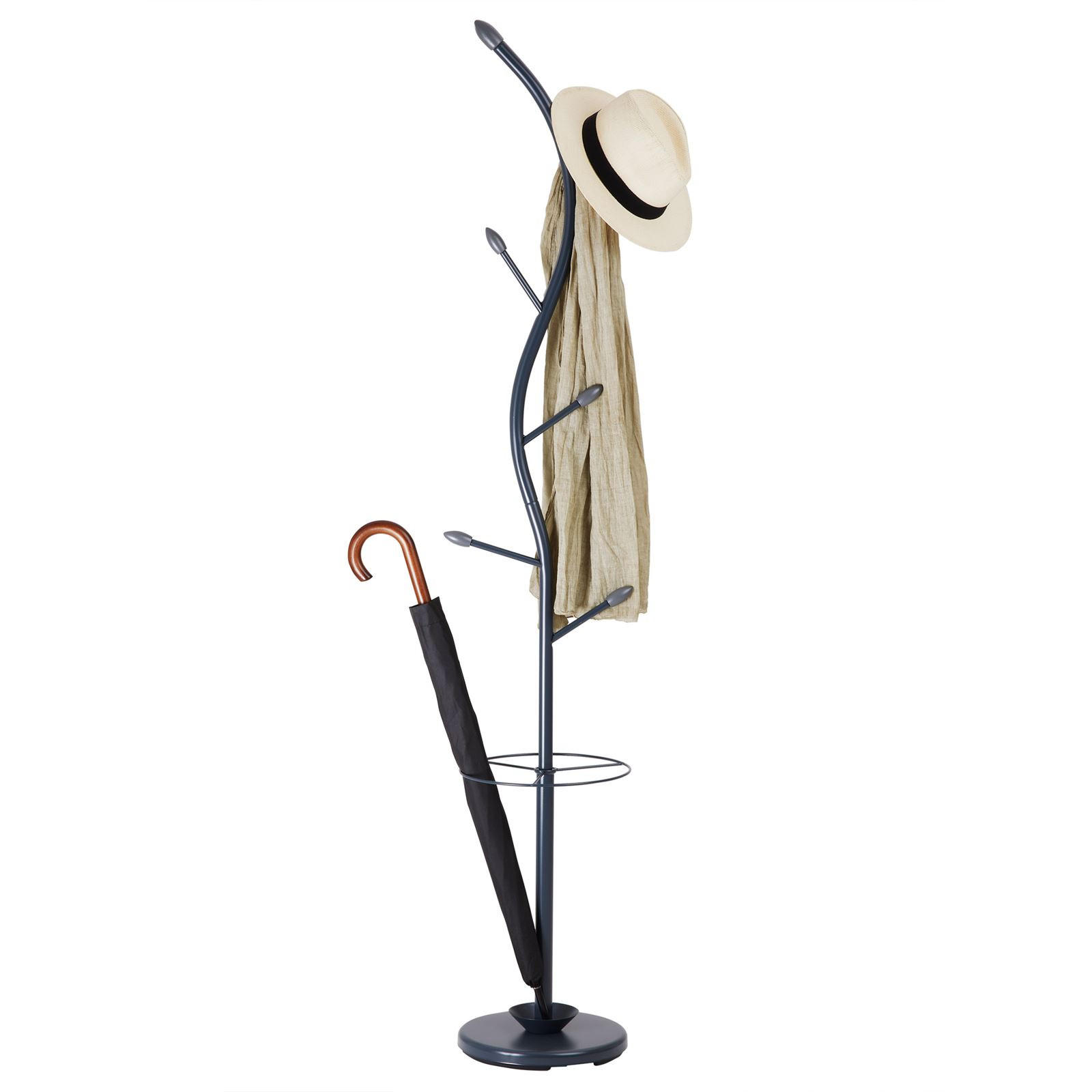 KLEIDERSTÄNDER TRIANA - Grau, Metall (30/185/30cm) - IDIMEX