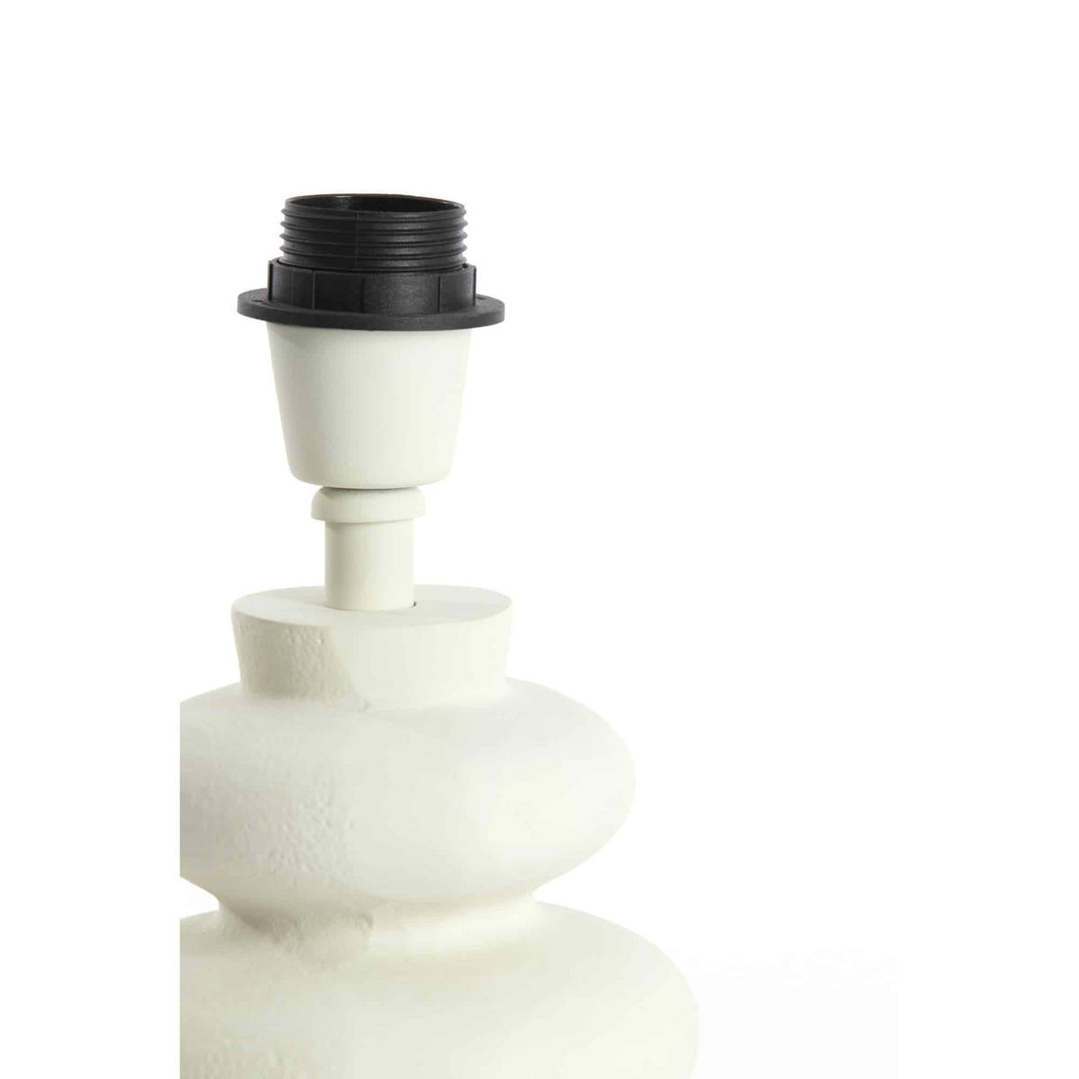 LAMPENFUSS Olona Weiß 13/13/20 cm - Weiß, Metall (13/13/20cm) - Light & Living