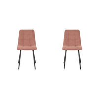 ESSZIMMERSTUHL Juul Orange 45/54/89 cm 2er-Set - Orange, Textil (54/89/45cm) - LABEL51