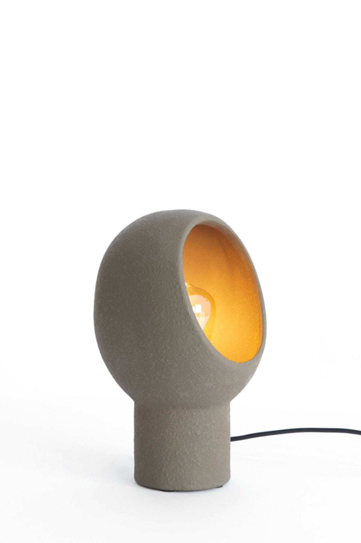 TISCHLAMPE Monk Braun 18,5/17/30 cm - Dunkelbraun, Keramik (18.5/17/30cm) - Light & Living