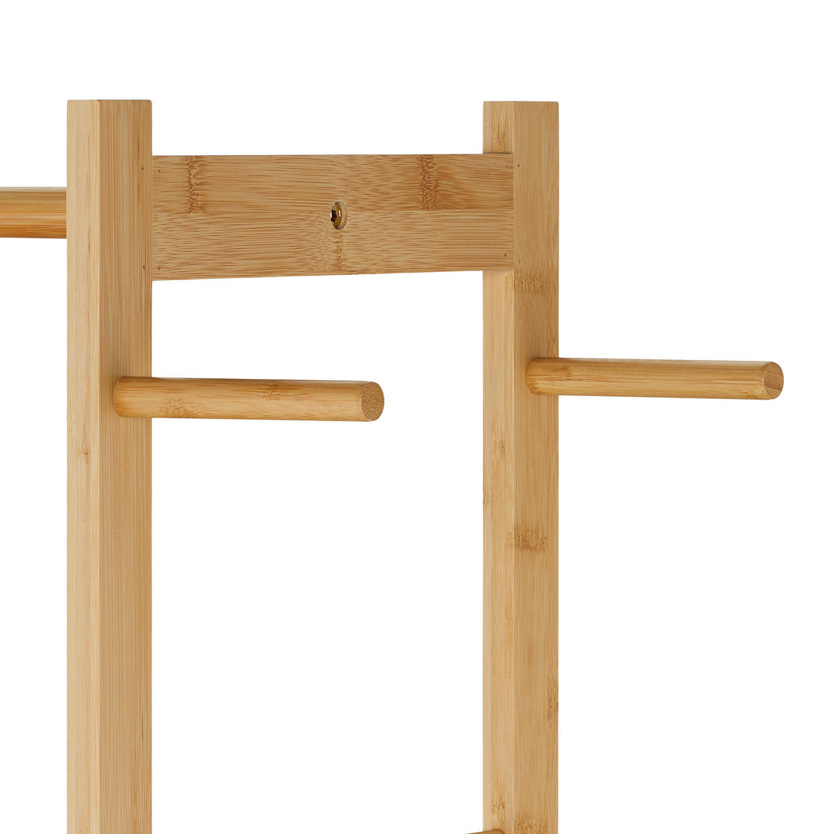 KLEIDERSTÄNDER - Hellbraun, Holz (81/177.5/38cm) - Relaxdays