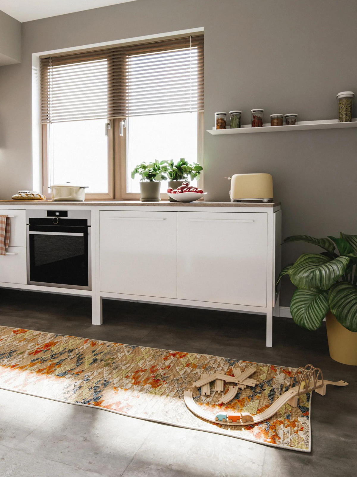 OUTDOOR-LÄUFER Noelia 80/300 cm - Multicolor, Kunststoff (80/300cm) - benuta Nest