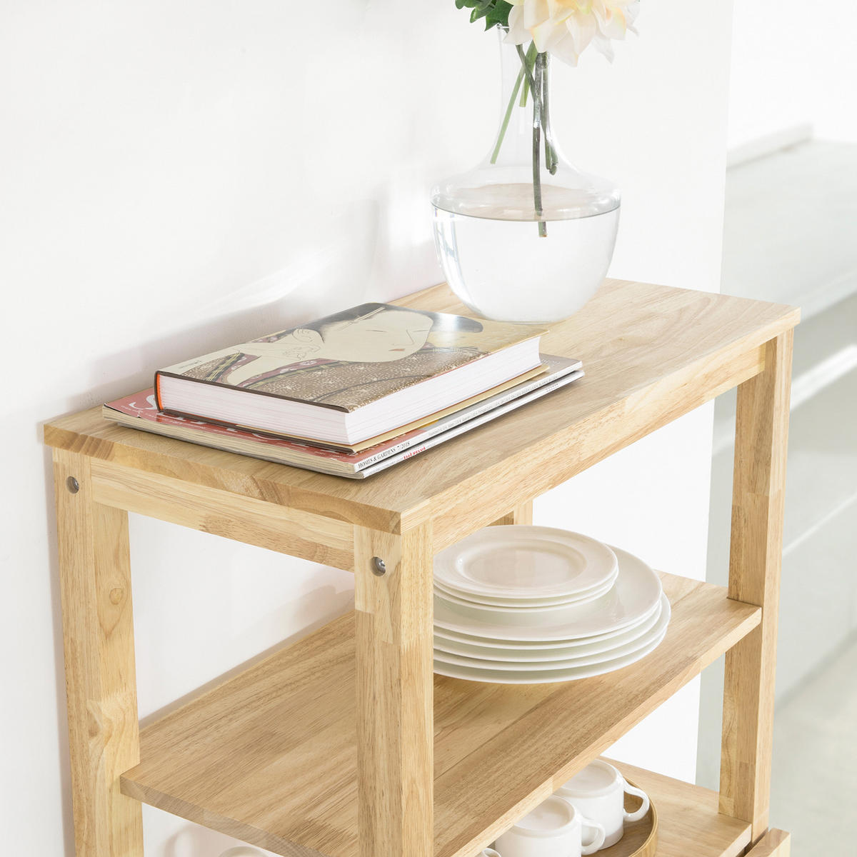 ESSTISCH Natur - Naturfarben, Holz (60/98/126cm) - SoBuy